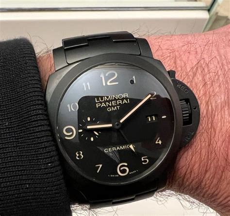 panerai pam 438 review|FS: Panerai PAM 438 Ceramica with boxes and papers .